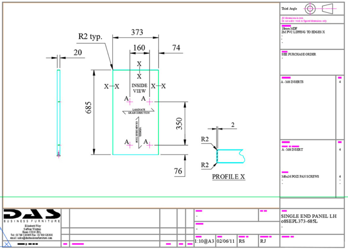 DAS CAD Drawing